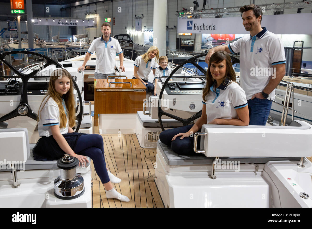 Segelyacht 'Oyster 675' auf der 50. Wassersportmesse 'boot', Düsseldorf, 18.01.2019 Stock Photo
