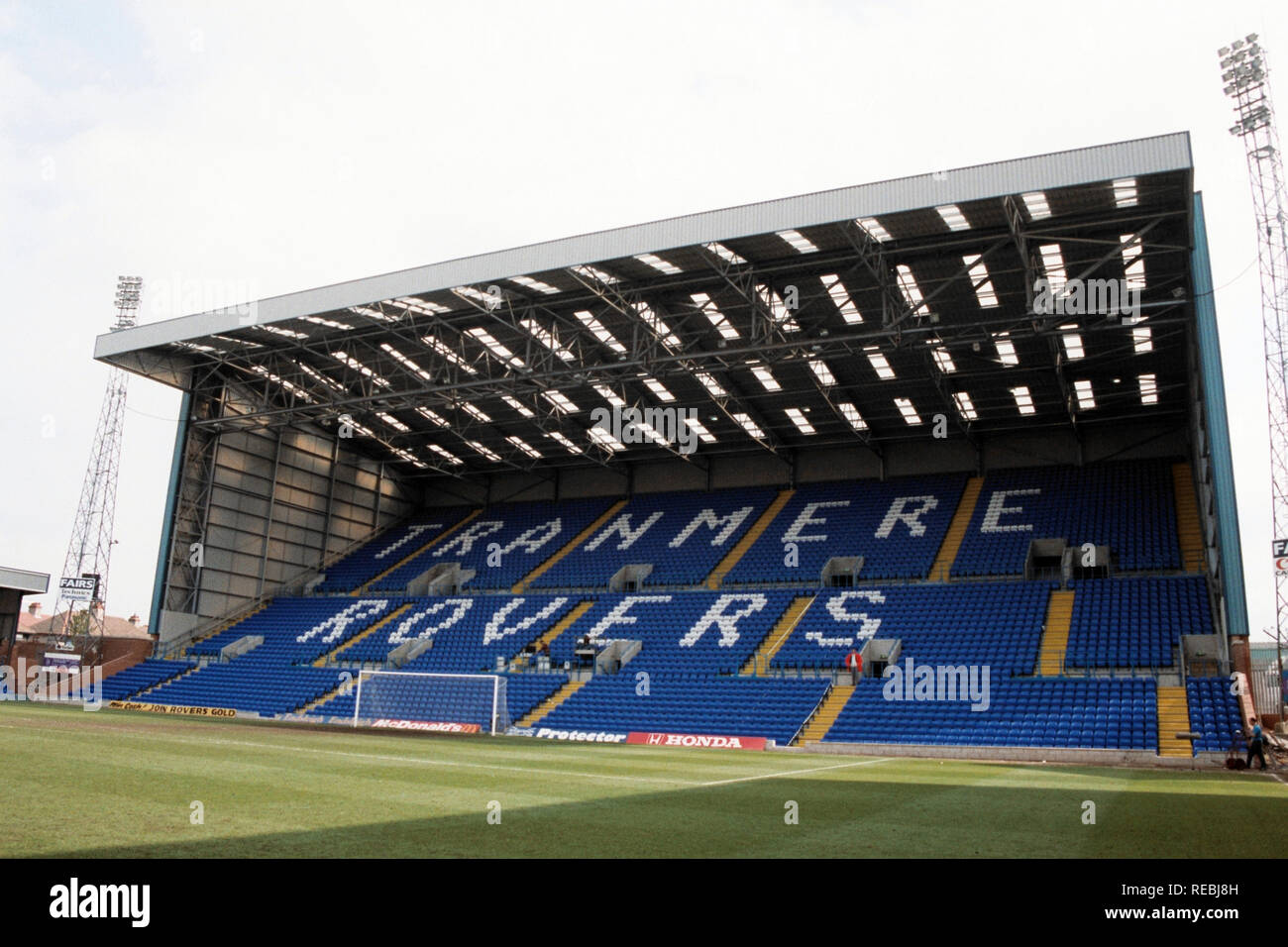 General view of Tranmere Rovers FC Football Ground, Prenton Park, Prenton Road West, Birkenhead, Liverpool, pictured on 30th April 1995 Stock Photo