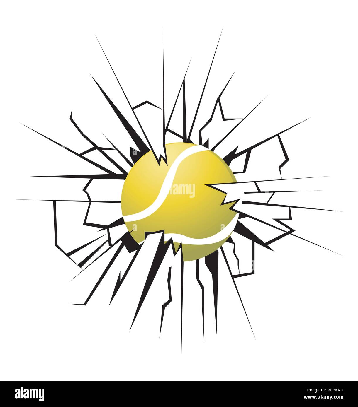 Sport tennis ball vector illustration Stock Vector Image & Art - Alamy
