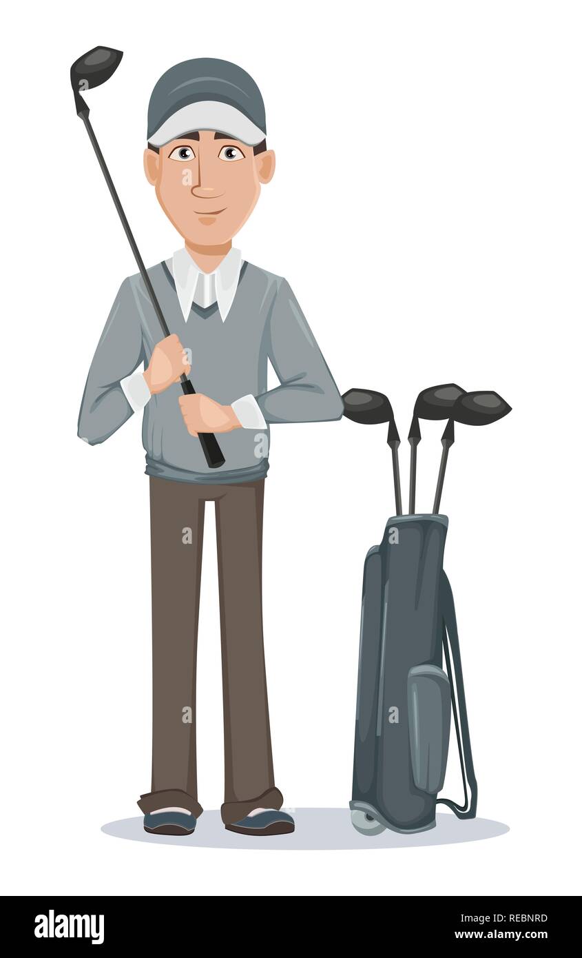 Golfer cartoon hi-res stock photography and images - Alamy