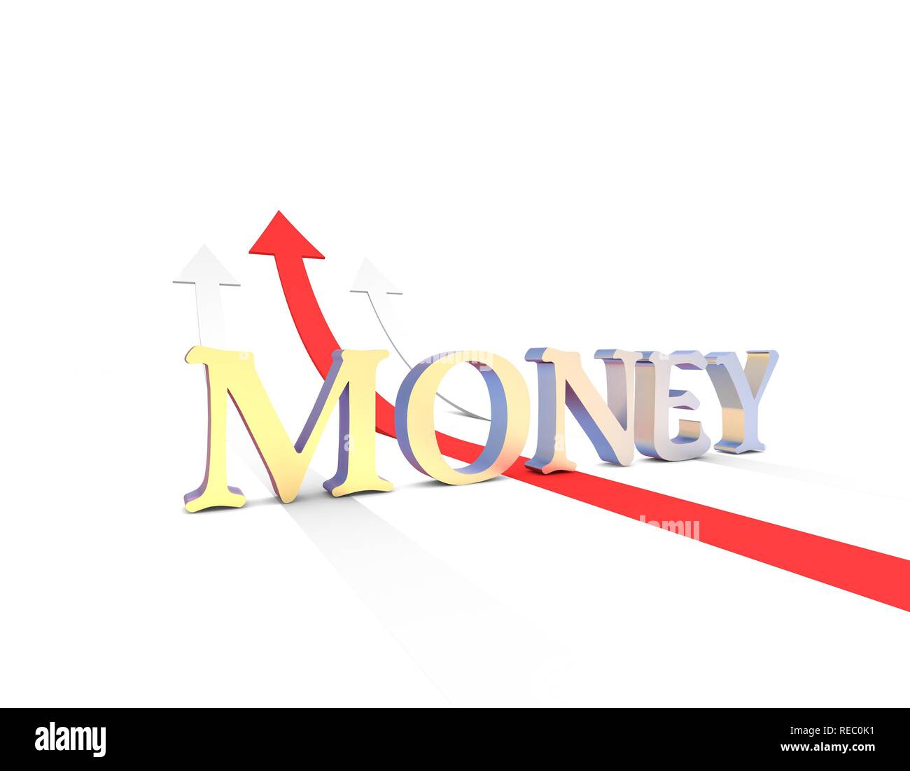 Financial success arrow, economic development and progress, wealth ...