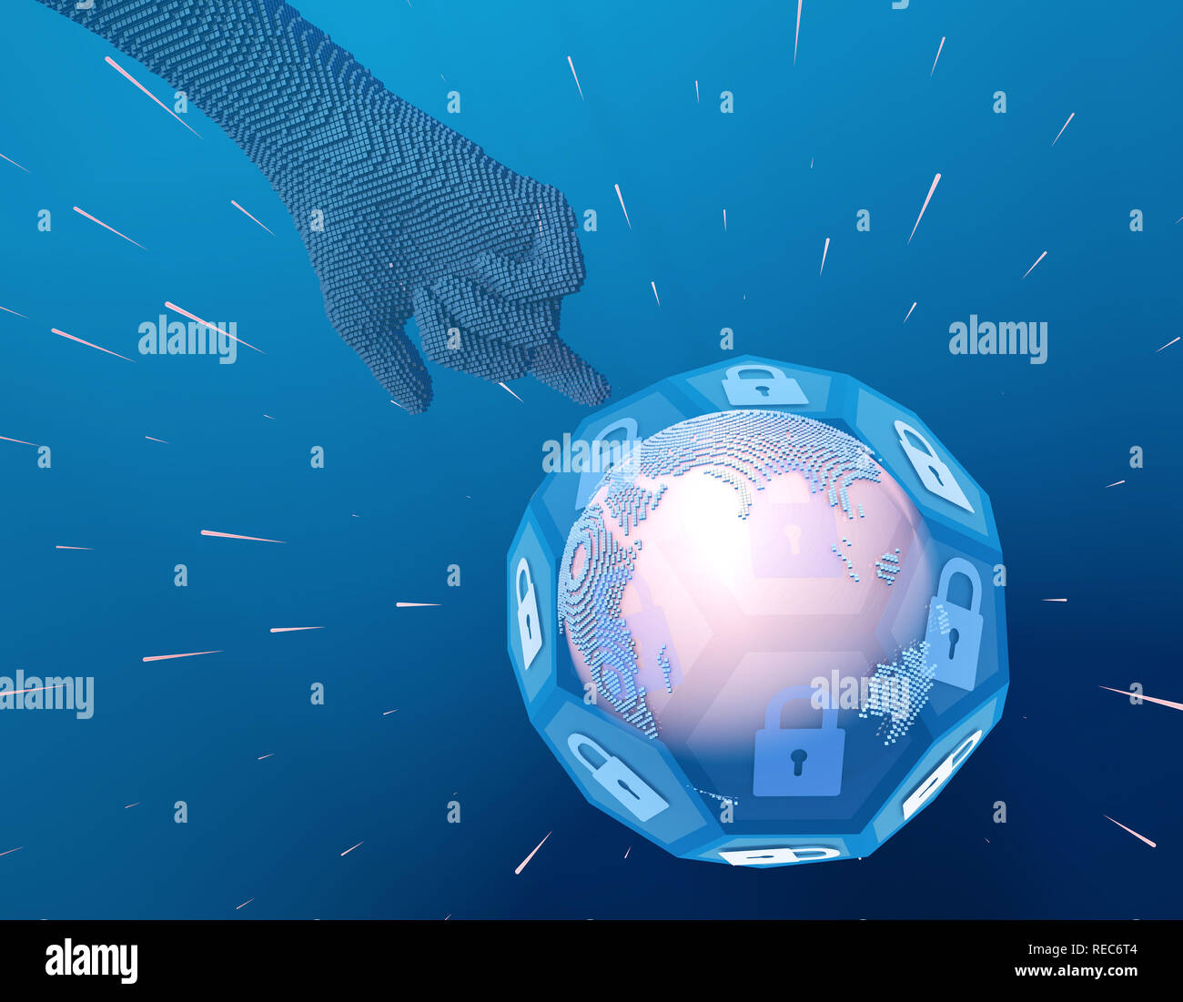 Earth network technology, data information transmission, future human ...