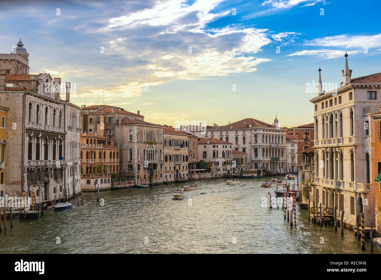 Venice Italy, city skyline at Grand Canal Stock Photo