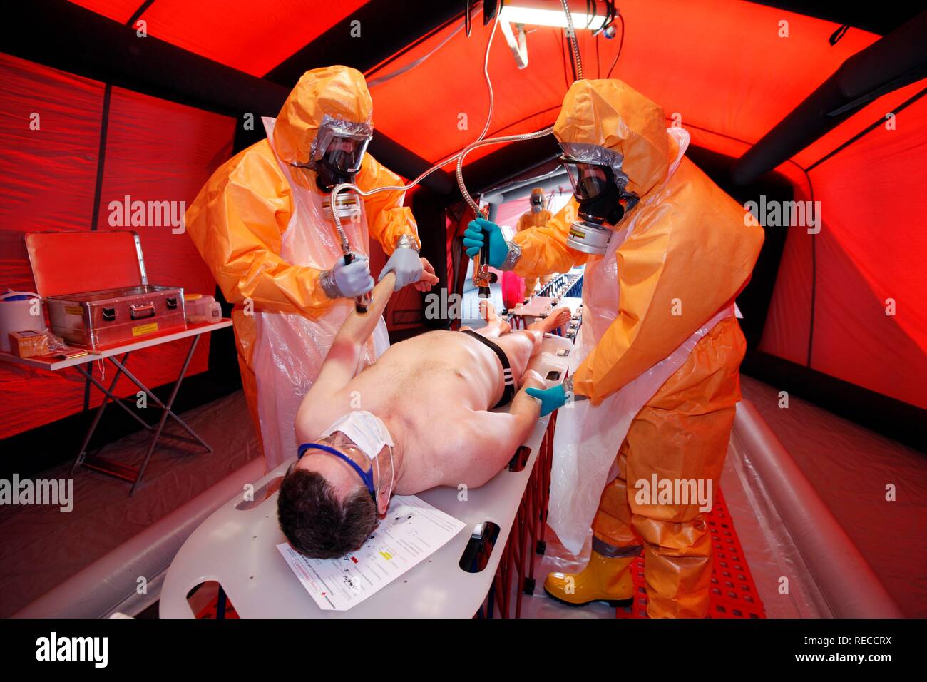 Decontamination, detoxication, of contaminated people after chemical ...