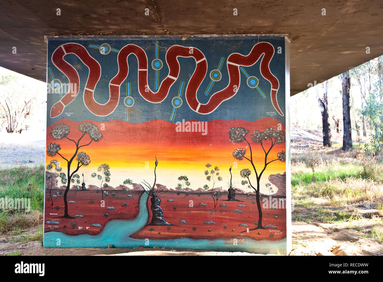 Aboriginal art snake hi-res stock photography and images - Alamy