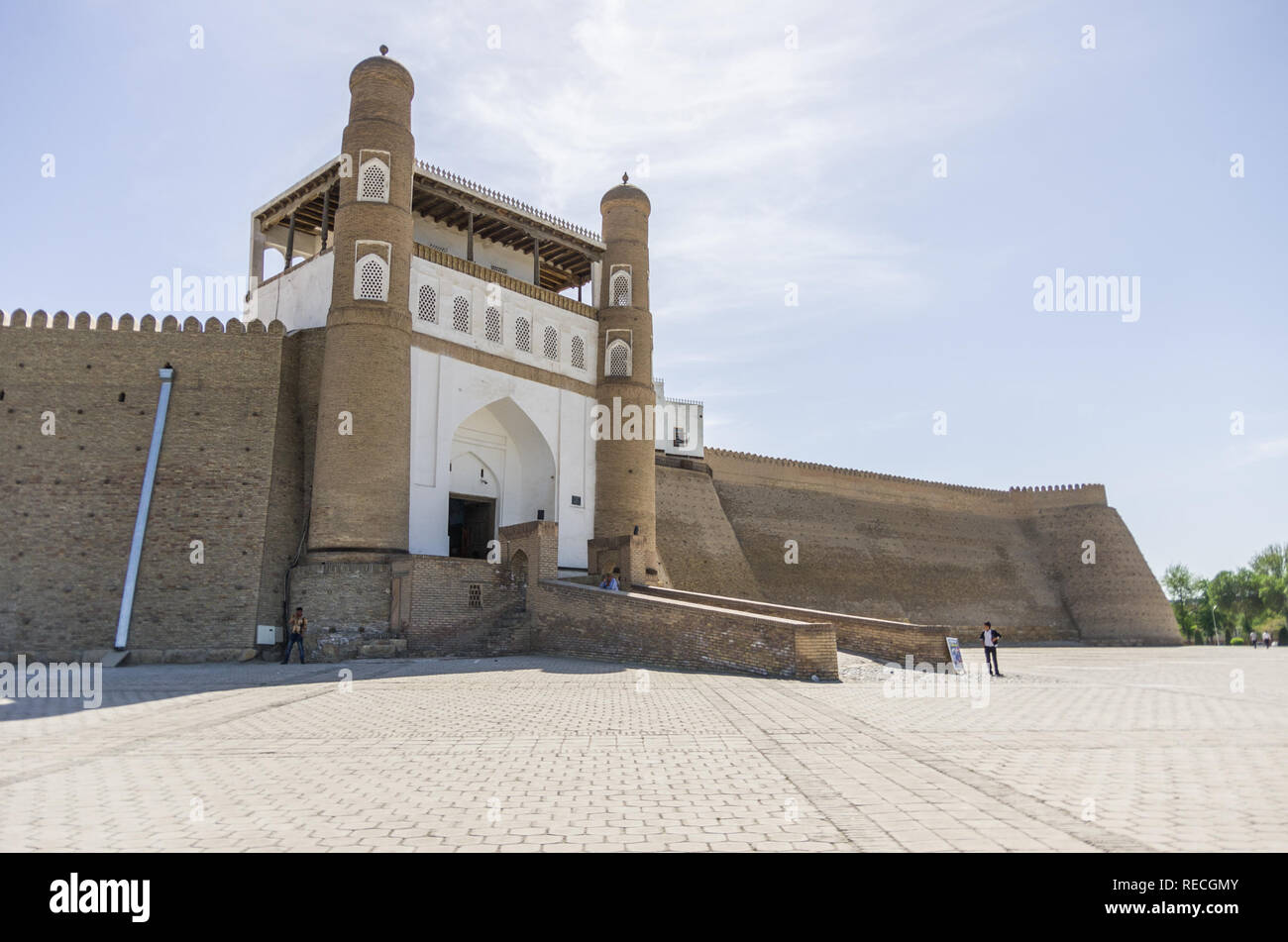 Bukhara, Uzbekistan - April 28, 2015: Gate of Bukhara Fortress ...