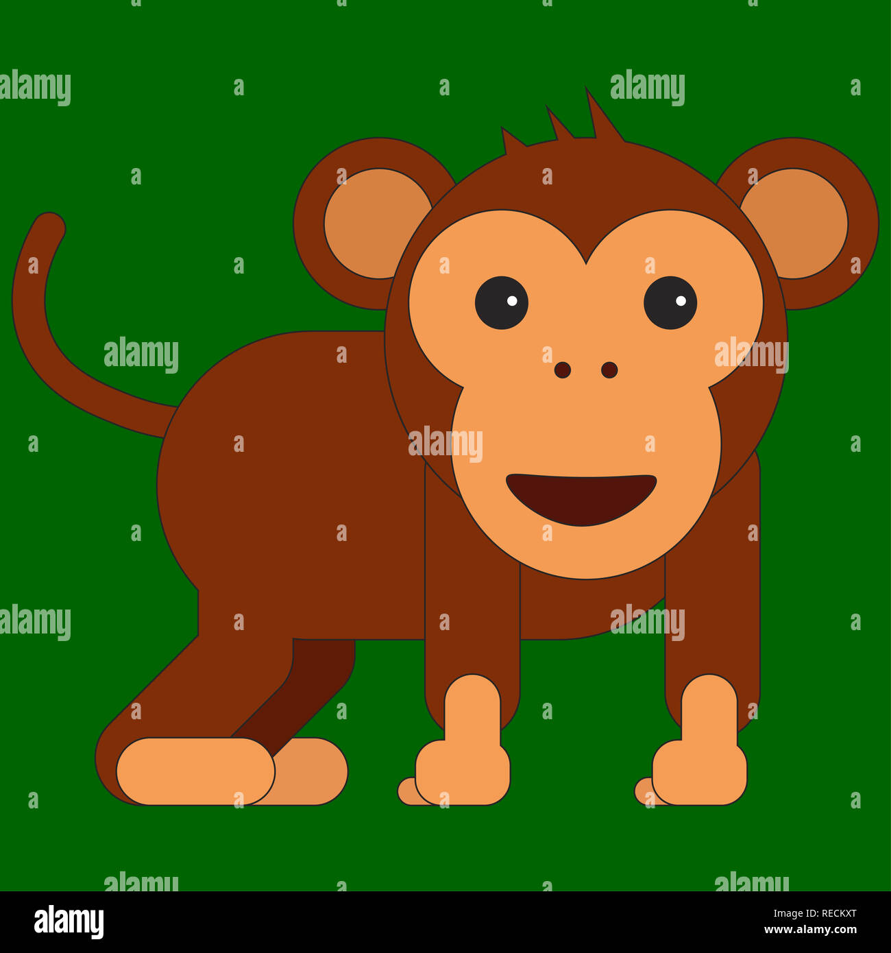 Gorilla cartoon sitting hi-res stock photography and images - Page 2 - Alamy