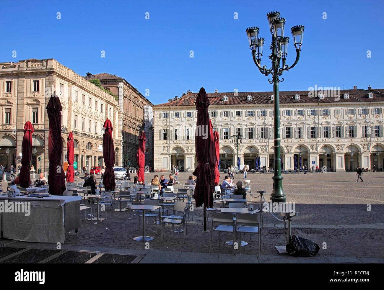 Piazza San Carlo, Turin, Torino, Piedmont, Italy, Europe Stock Photo