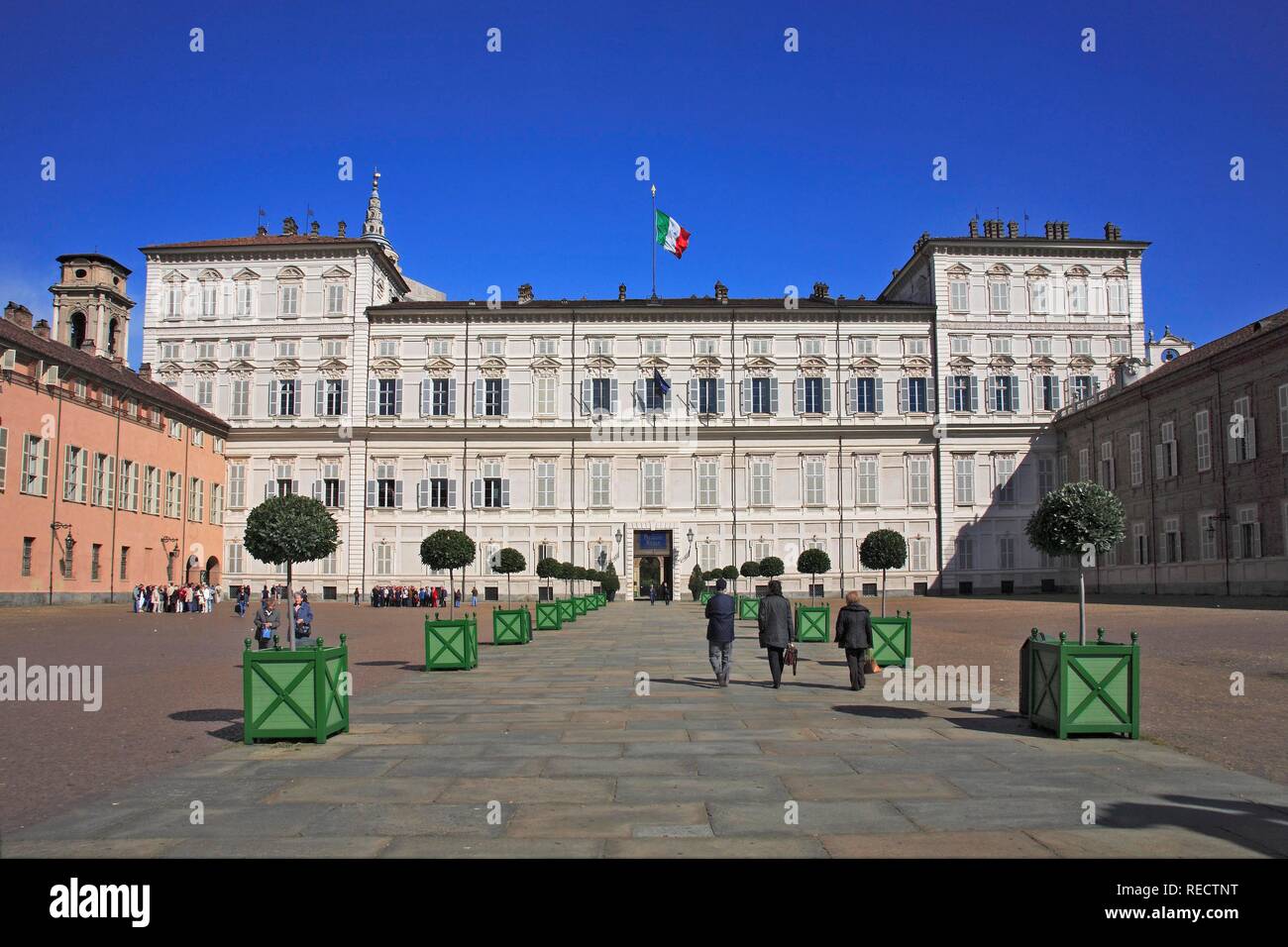 Palazzo Reale and the Piazetta Reale, Turin, Torino, Piedmont, Italy, Europe Stock Photo