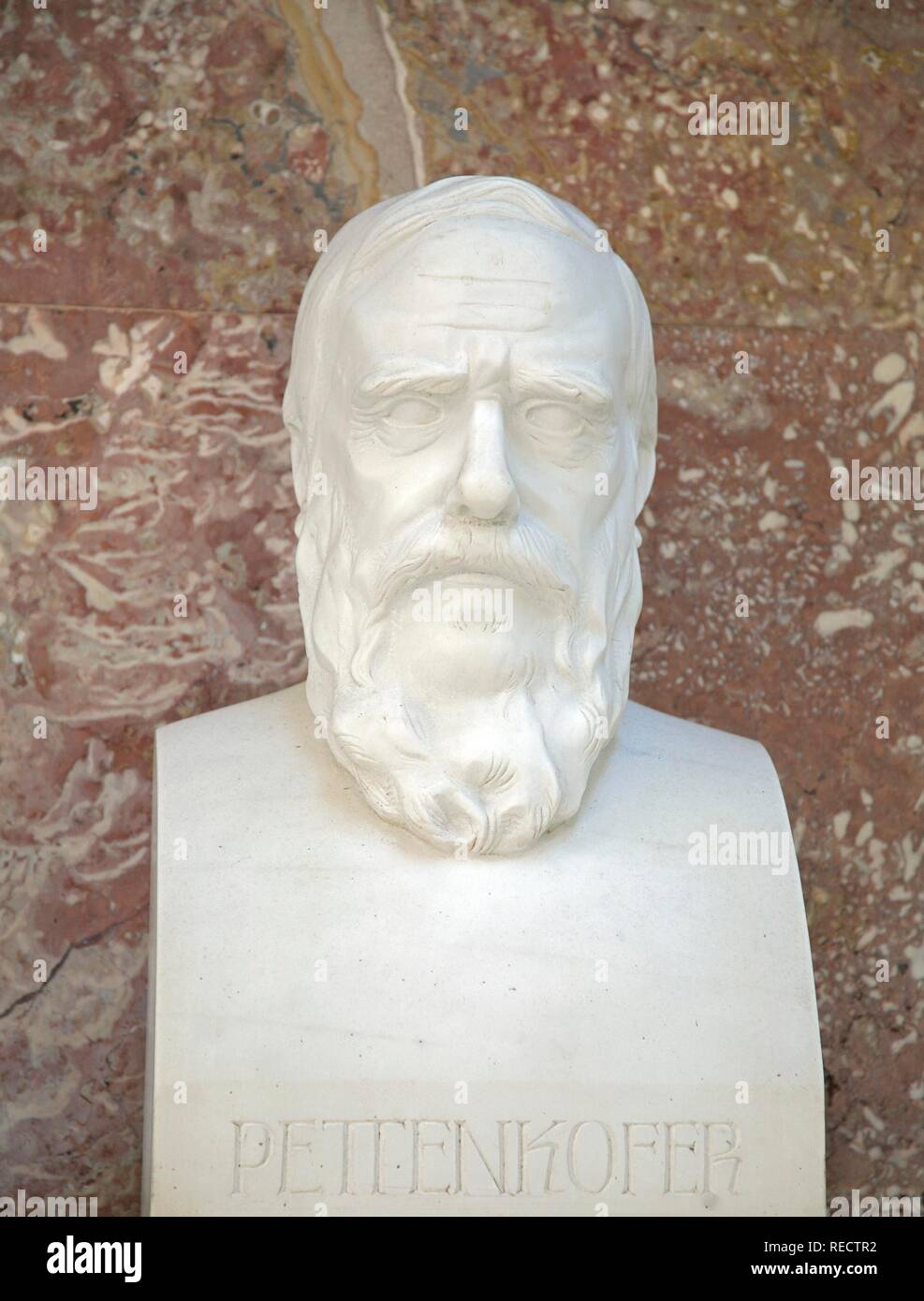 Bust of Max von Pettenkofer, German chemist and hygienist Stock Photo