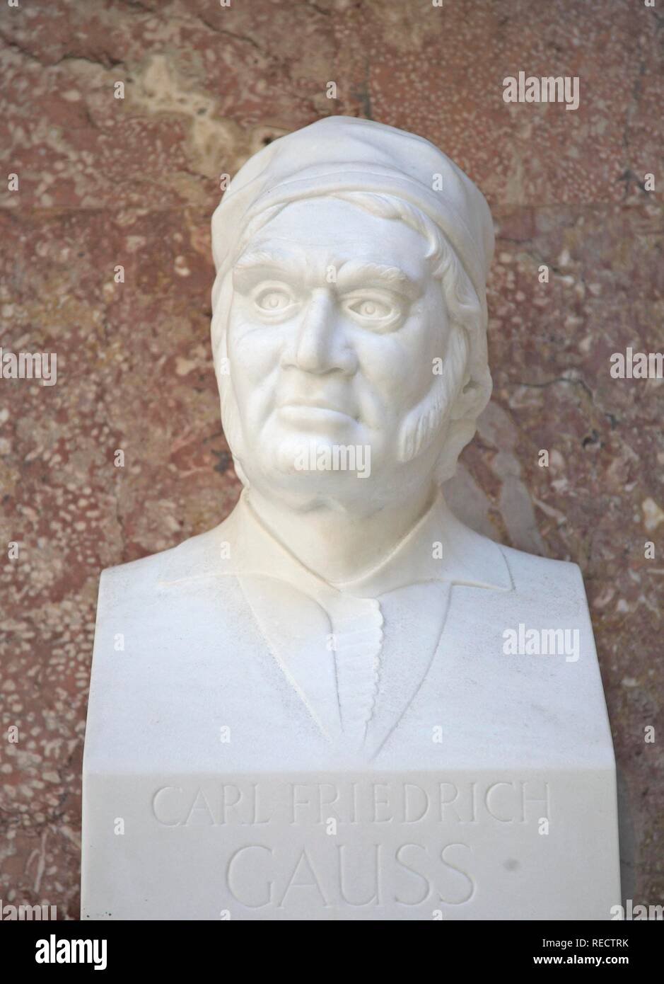 Bust of Johann Carl Friedrich Gauss, German mathematician, astronomer and physicist Stock Photo