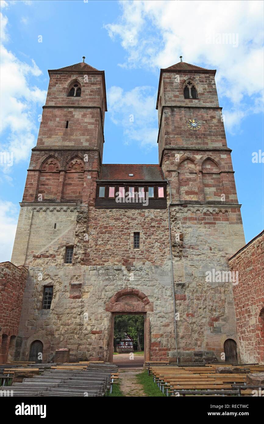 Premonstratensian monastary Sankt Marien at Vessra, Hildburghausen district, Thuringia, Germany Stock Photo