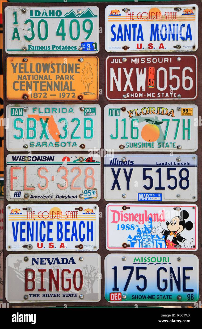 American number plate hi res stock photography and images Alamy