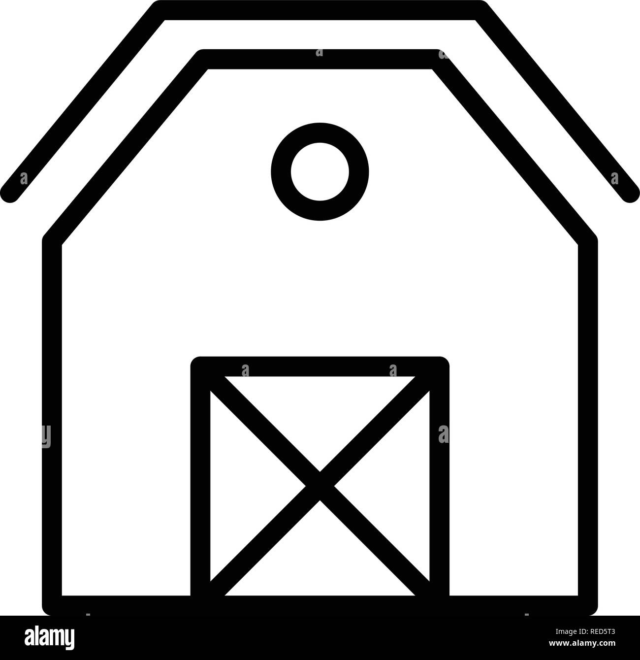 Barn Vector Icon Sign Icon Vector Illustration For Personal And Commercial Use... Clean Look Trendy Icon... Stock Vector
