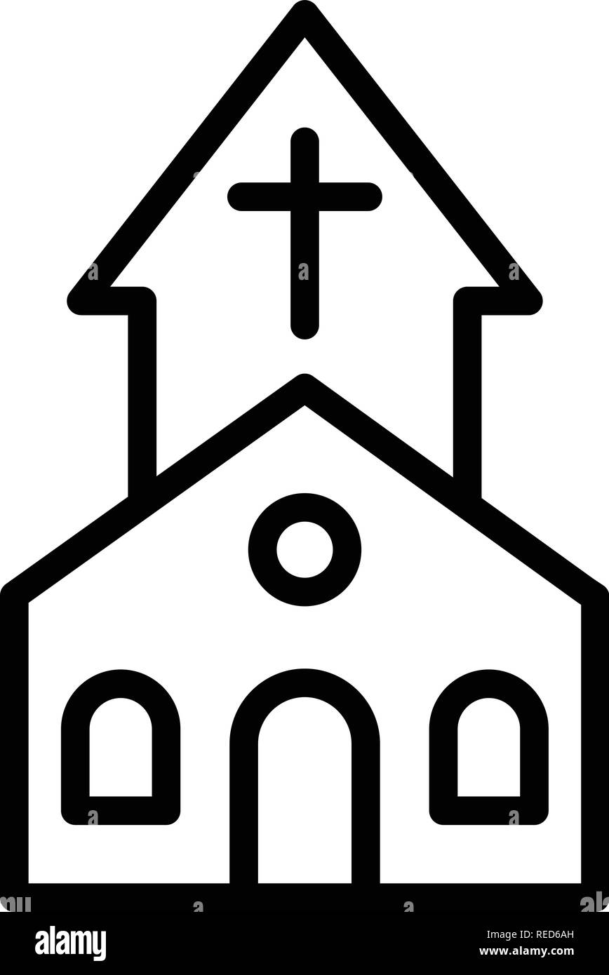 Church Vector Icon Sign Icon Vector Illustration For Personal And ...