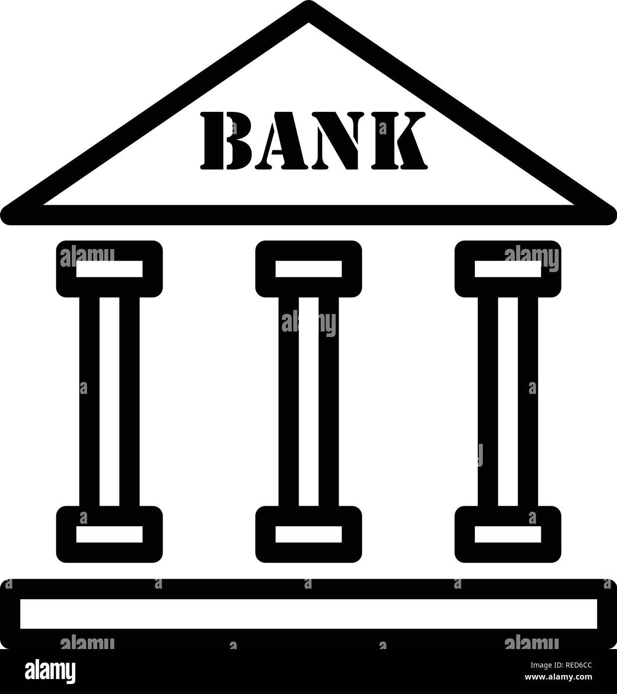 Bank Vector Icon Sign Icon Vector Illustration For Personal And Commercial Use... Clean Look Trendy Icon... Stock Vector