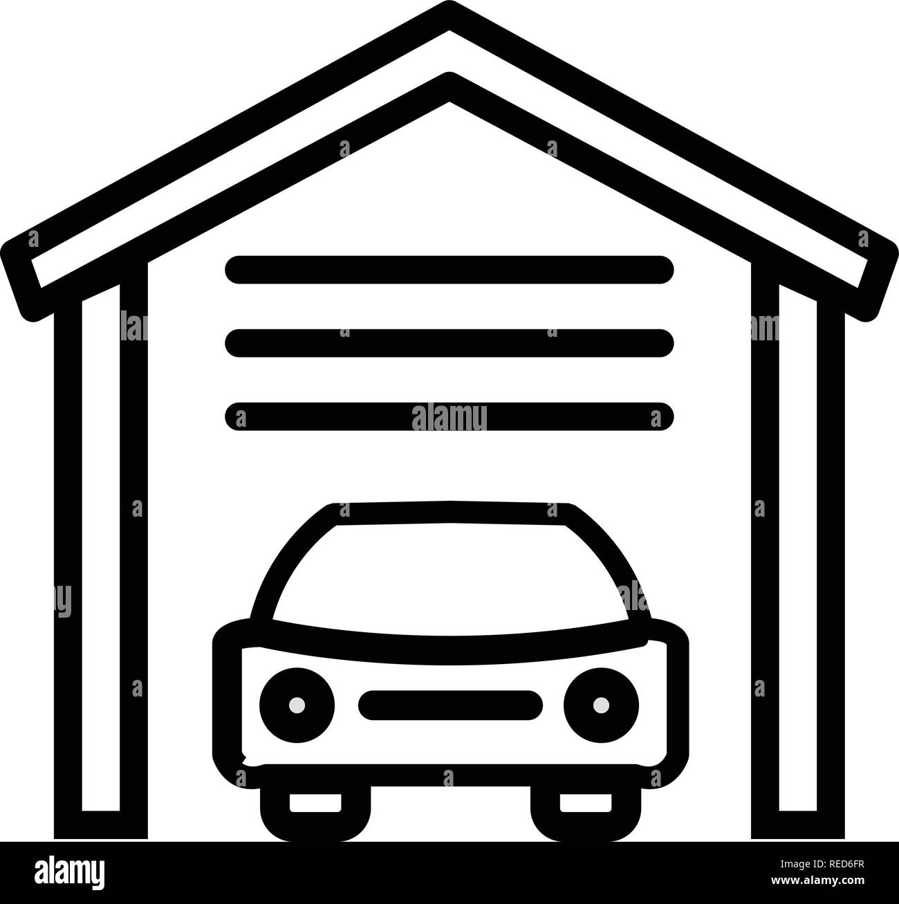 The Clean Garage Classic Logo Sticker | 3 Matte White and Black