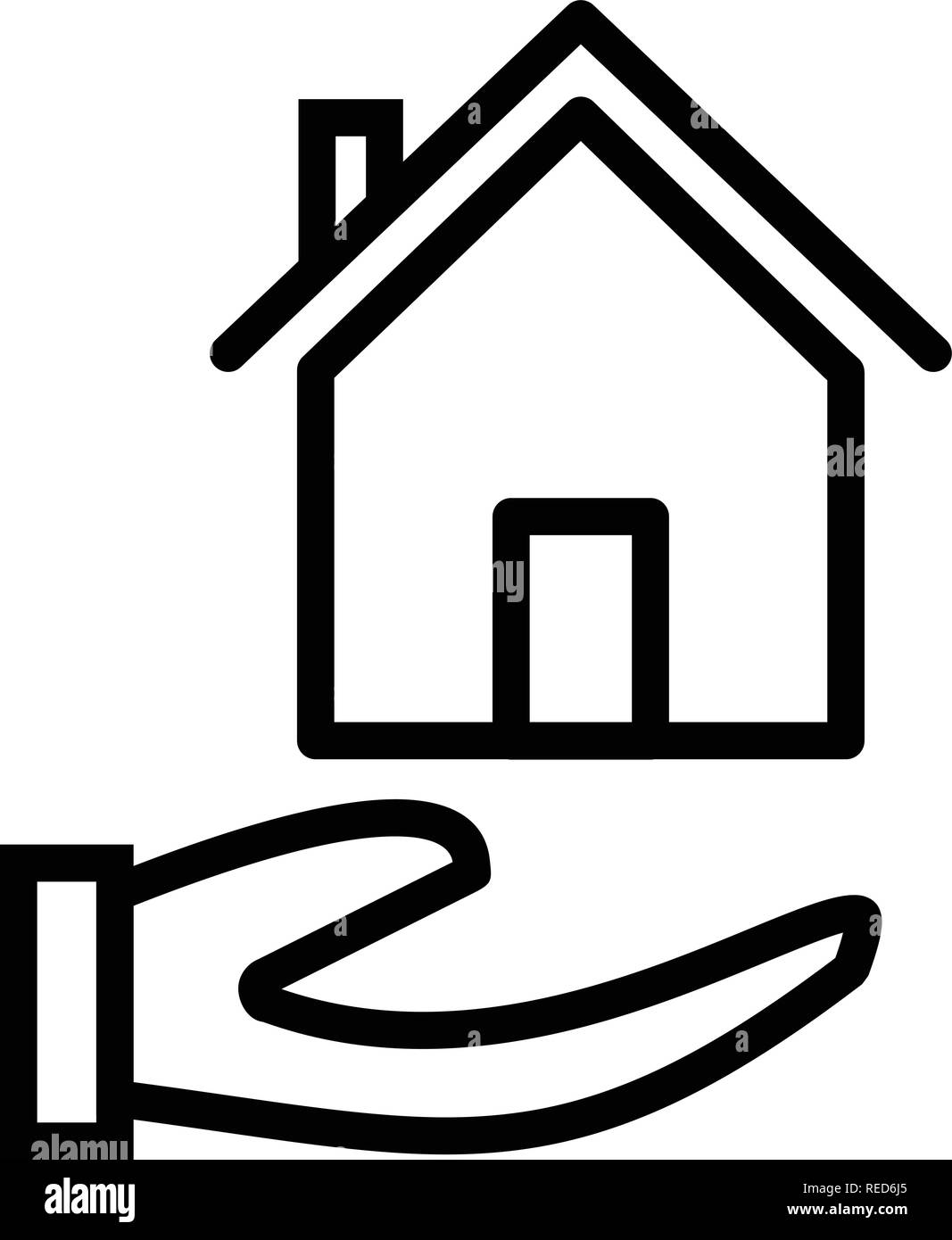 Mortgage Vector Icon Sign Icon Vector Illustration For Personal And Commercial Use... Clean Look Trendy Icon... Stock Vector