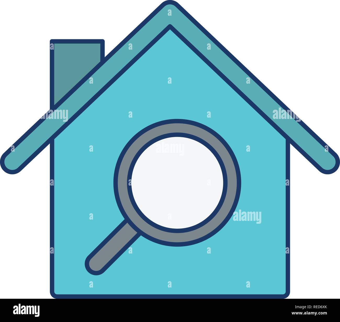Property Search Vector Icon Sign Icon Vector Illustration For Personal And Commercial Use... Clean Look Trendy Icon... Stock Vector
