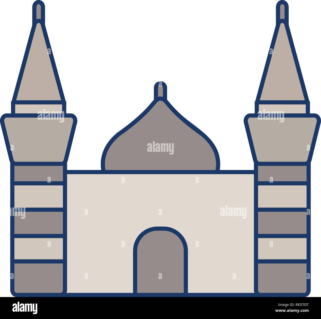 Mosque Vector Icon Sign Icon Vector Illustration For Personal And Commercial Use... Clean Look Trendy Icon... Stock Vector