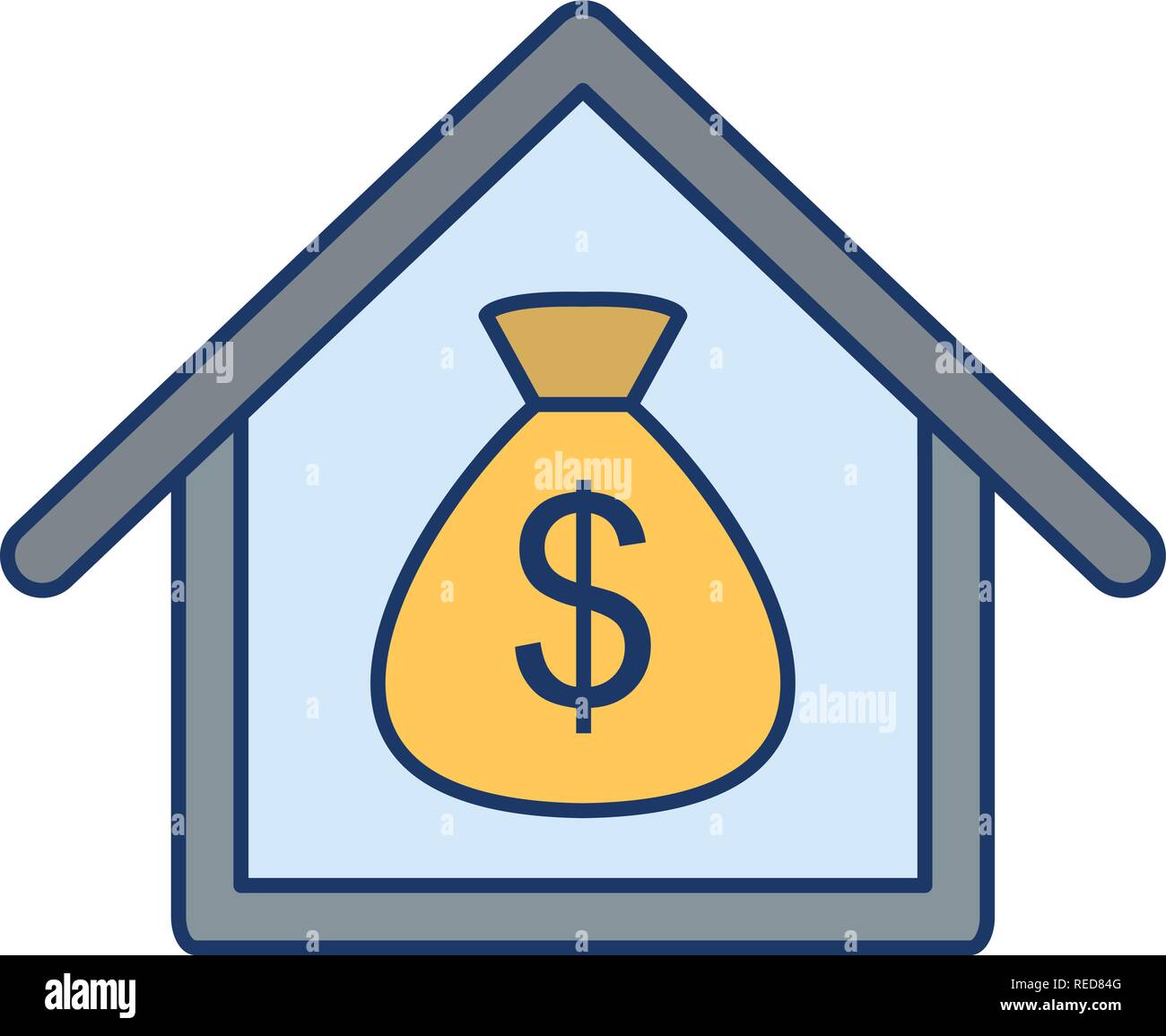 Mortgage Vector Icon Sign Icon Vector Illustration For Personal And Commercial Use... Clean Look Trendy Icon... Stock Vector