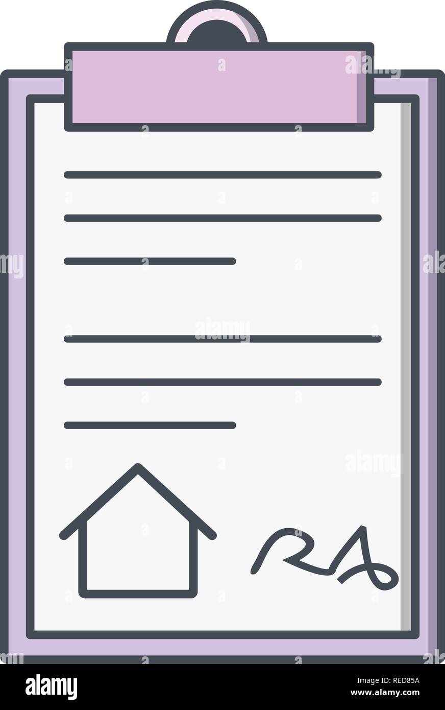 House Document Vector Icon Sign Icon Vector Illustration For Personal And Commercial Use... Clean Look Trendy Icon... Stock Vector