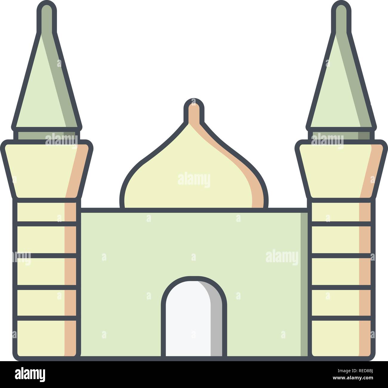 Mosque Vector Icon Sign Icon Vector Illustration For Personal And Commercial Use... Clean Look Trendy Icon... Stock Vector