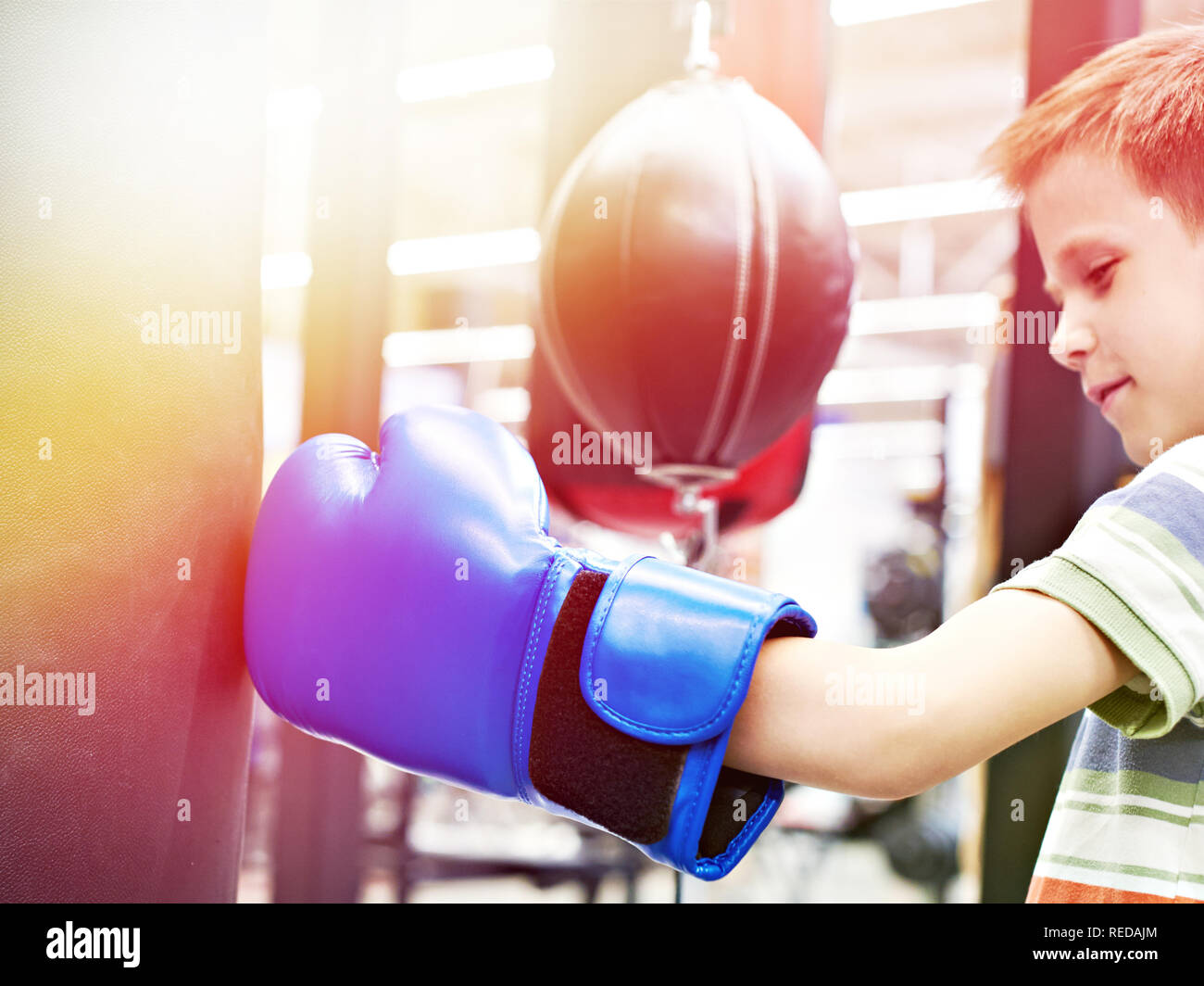 Boxing gloves punch hires stock photography and images Alamy