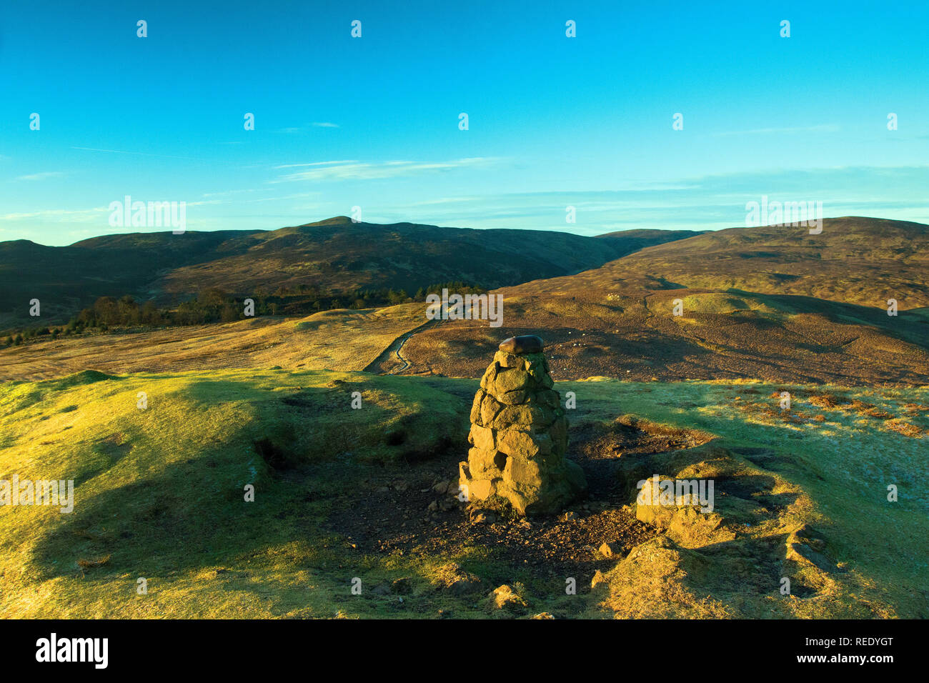 Hill of Stake from Windy Hill, Muirshiel Country Park, Renfrewshire Stock Photo