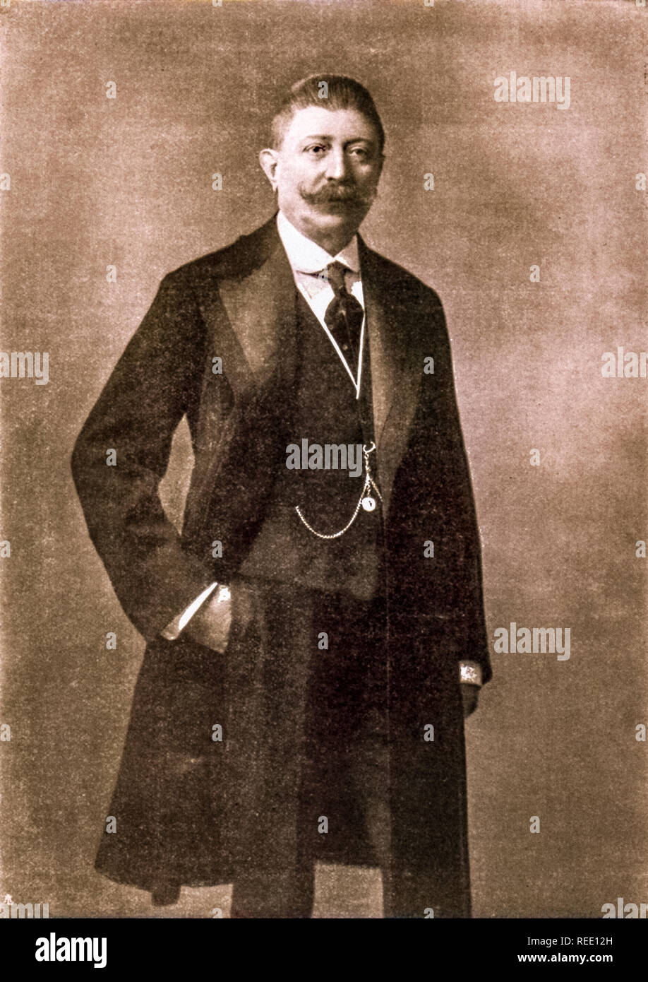 Italy Marche ASCOLI PICENO SILVIO MELETTI - Founder of Meletti Anisetta in 1870 Stock Photo
