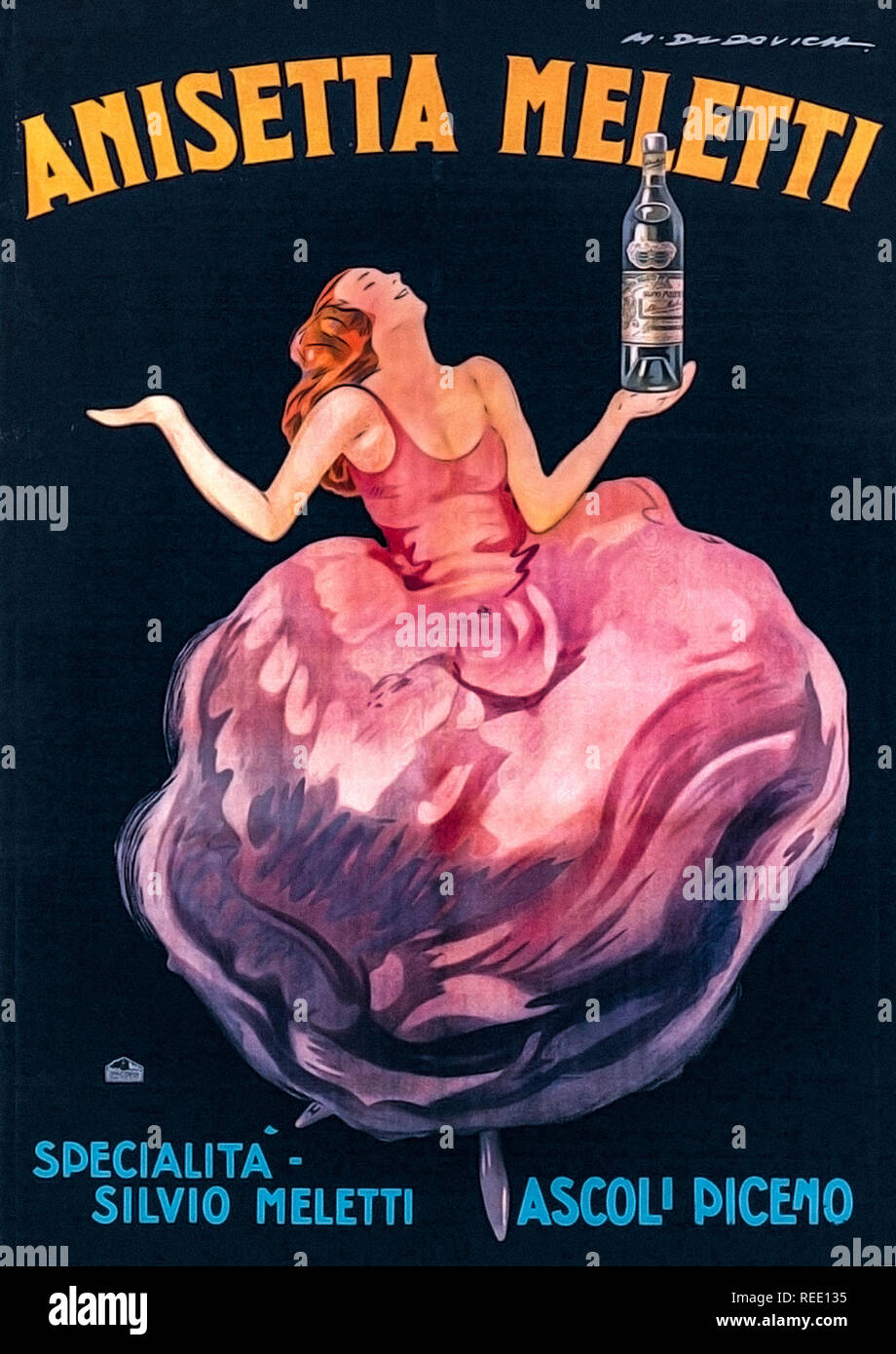Italy Marche ASCOLI PICENO ADVERTISING ANISETTE MELETTI FIRST