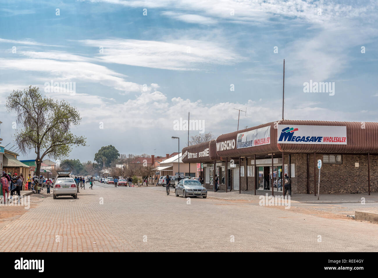 HOPETOWN, SOUTH AFRICA, SEPTEMBER 1, 2018 A street scene, with