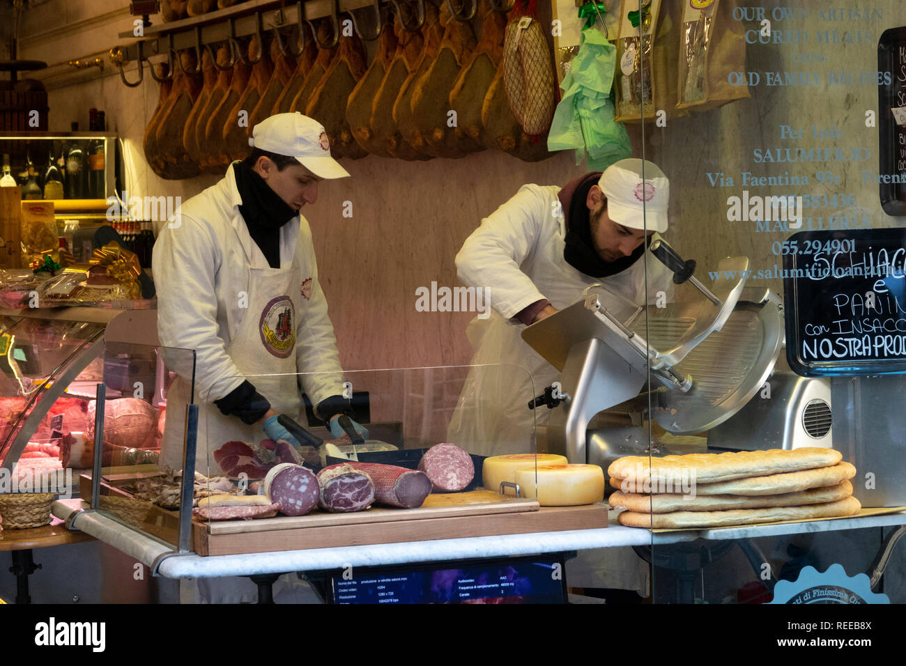 Italy Florence Firenze All' Antico Vinaio street sandwiches panini made