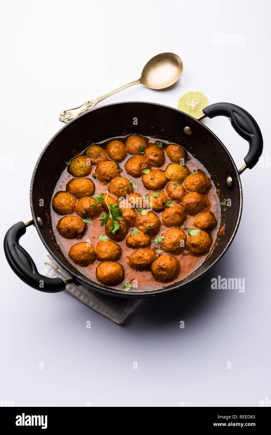 Masala Soya Chunk Curry made using Soyabean nuggets and spices