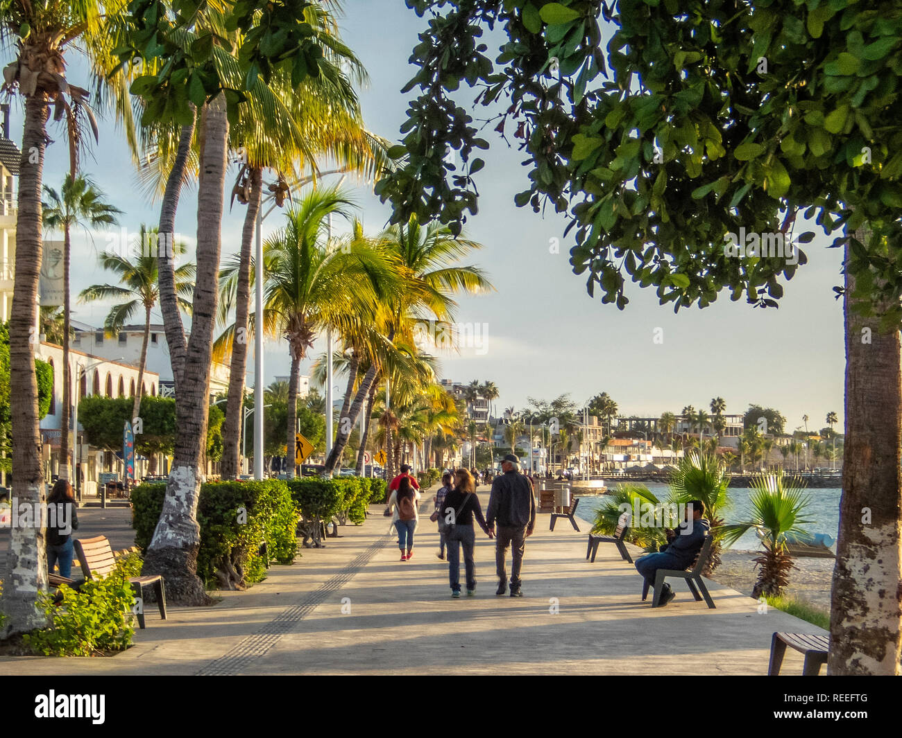 On The Malecon In La Paz, Baja California Sur, Mexico Stock Photo - Alamy