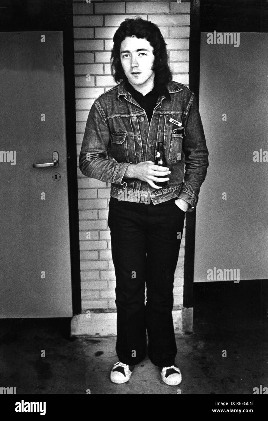 Rory Gallagher, Amsterdam, Netherlands - 1975,  (Photo Gijsbert Hanekroot) *** Local Caption *** Rory Gallagher Stock Photo