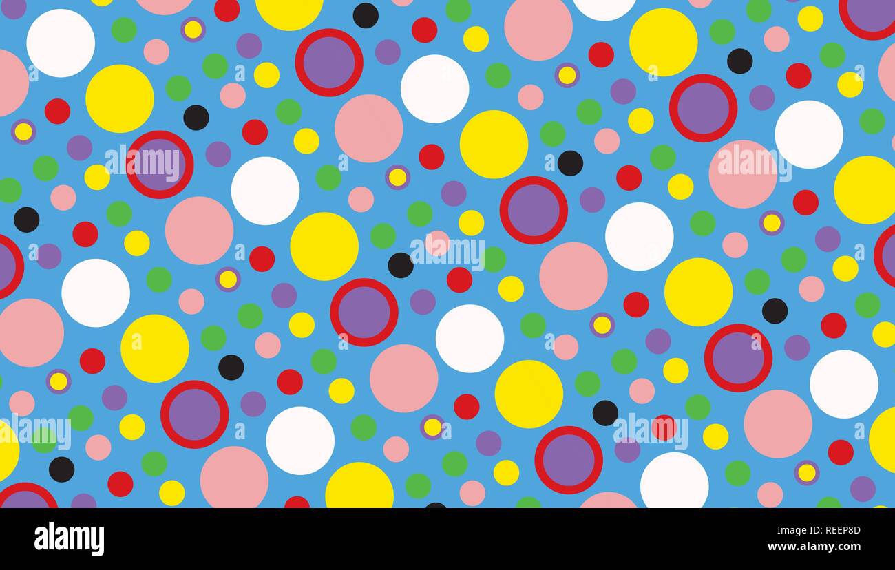 Abstract background of multicolored circles Stock Vector