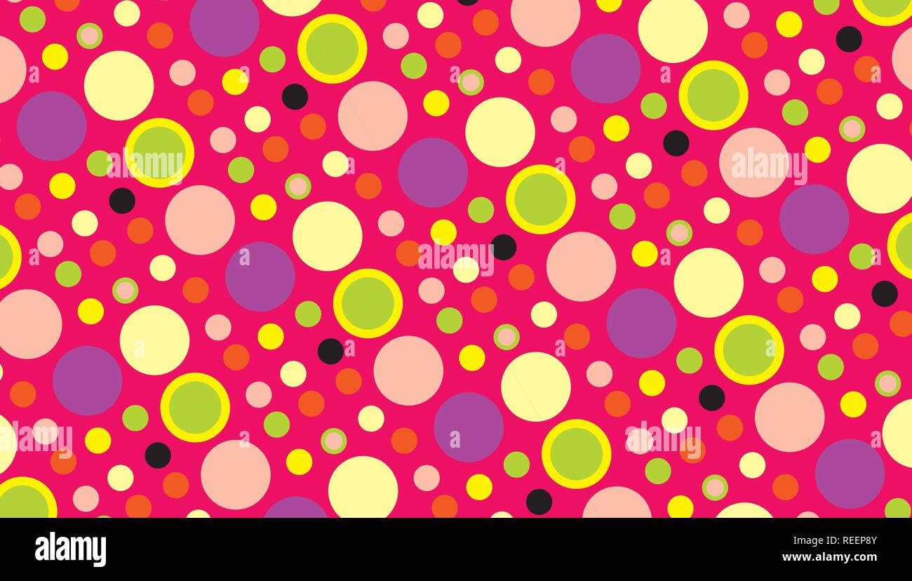 Abstract background of multicolored circles Stock Vector