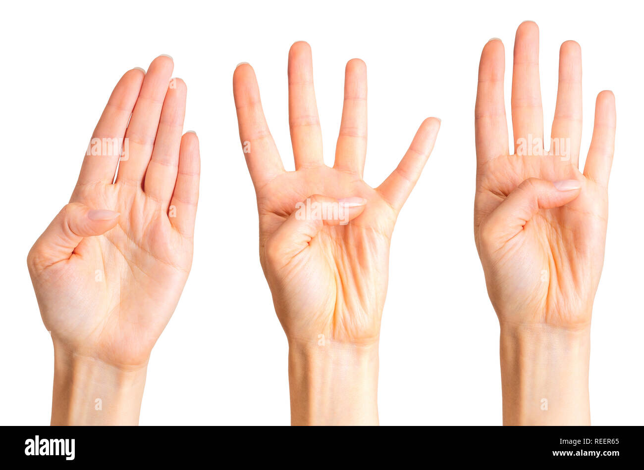 Четыре пальчика. Четыре пальца вместе. Показывает 4 пальца. Рука показывает четыре.