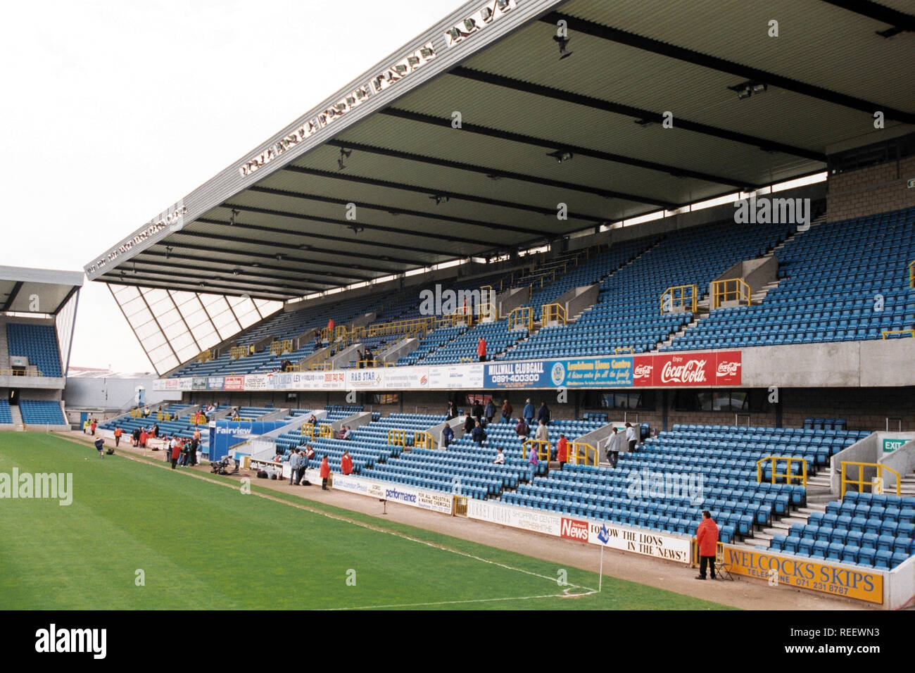 Ground View of the Den Millwall Football Club. The game finishes goalless.Millwall  FC 10/03/13 Millwall FC V Blackburn Rovers 10/03/13 FA Cup Quarter Stock  Photo - Alamy