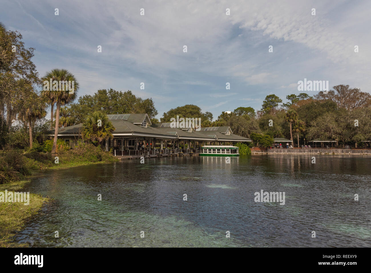Glass Bottom Boat Silver Springs State Park Ocala, Florida USA Stock