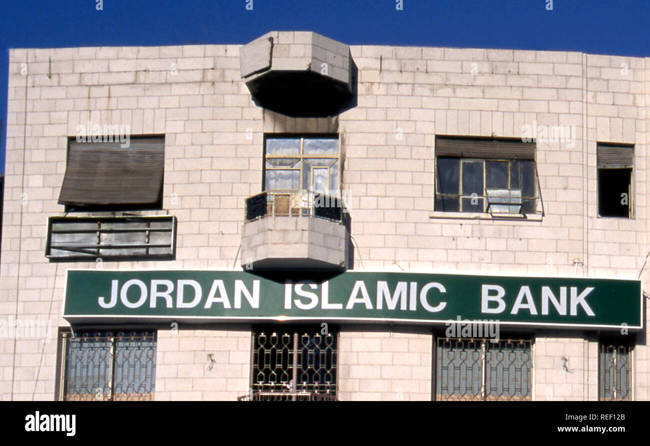 Exterior of a branch of the Jordan Islamic Bank in Jordan Stock Photo -  Alamy