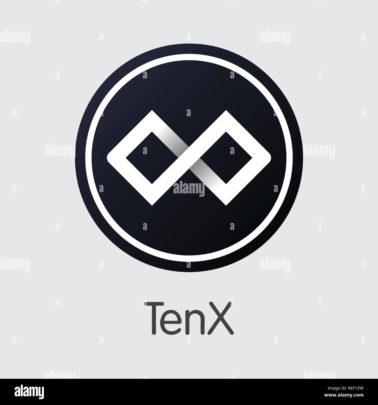 PAY - Tenx. The Trade Logo of Money or Market Emblem. Stock Vector