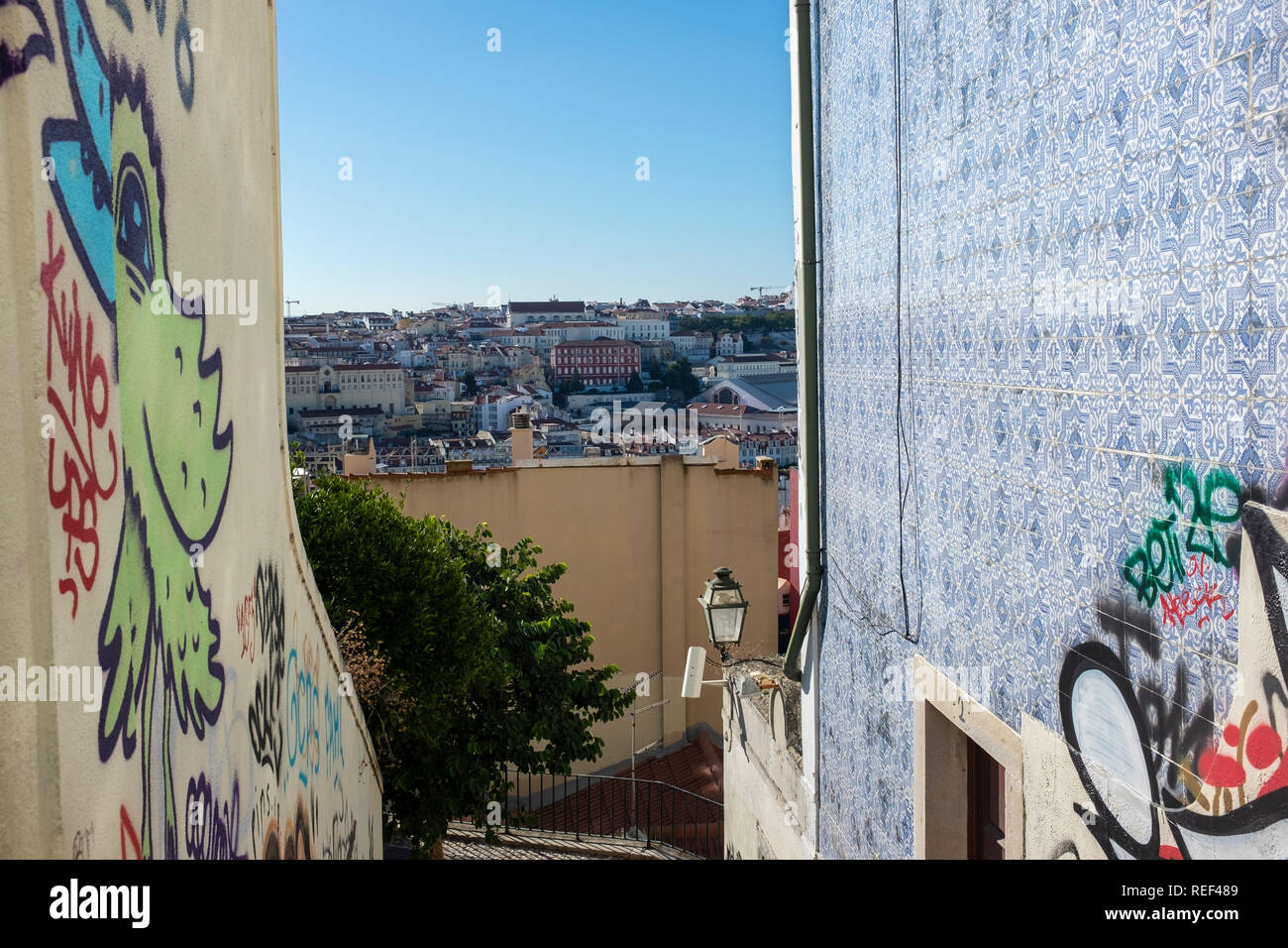 Graffiti in Lisbon, Portugal Stock Photo Alamy