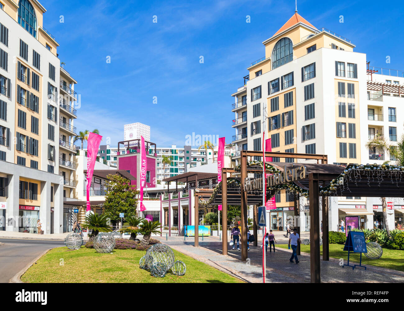 Funchal  Forum Madeira shopping centre shopping mall Funchal  Madeira Portugal EU Europe Stock Photo