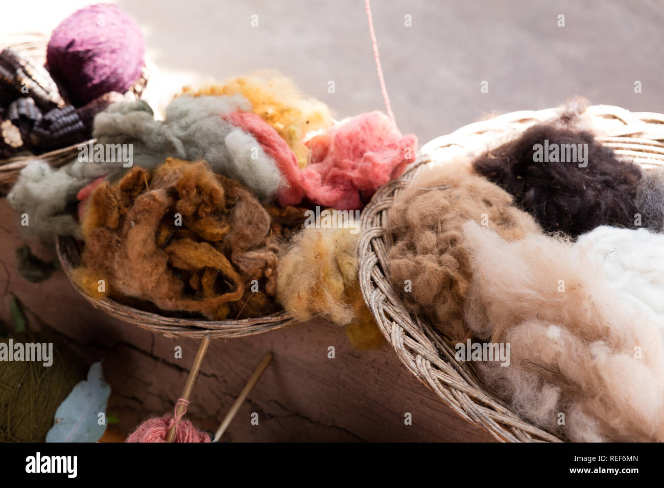 cotton factory in Peru utilizying a parasite of cactus as natural dye