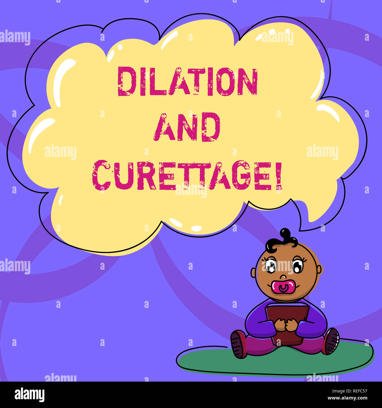 Writing note showing Dilation And Curettage. Business photo showcasing