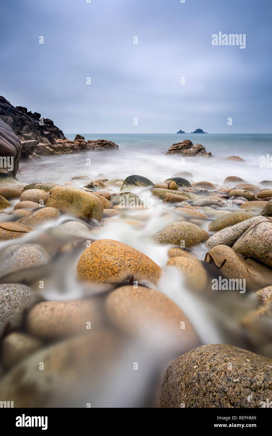 Cot Valley; Looking to the Brisons; Cornwall; UK Stock Photo