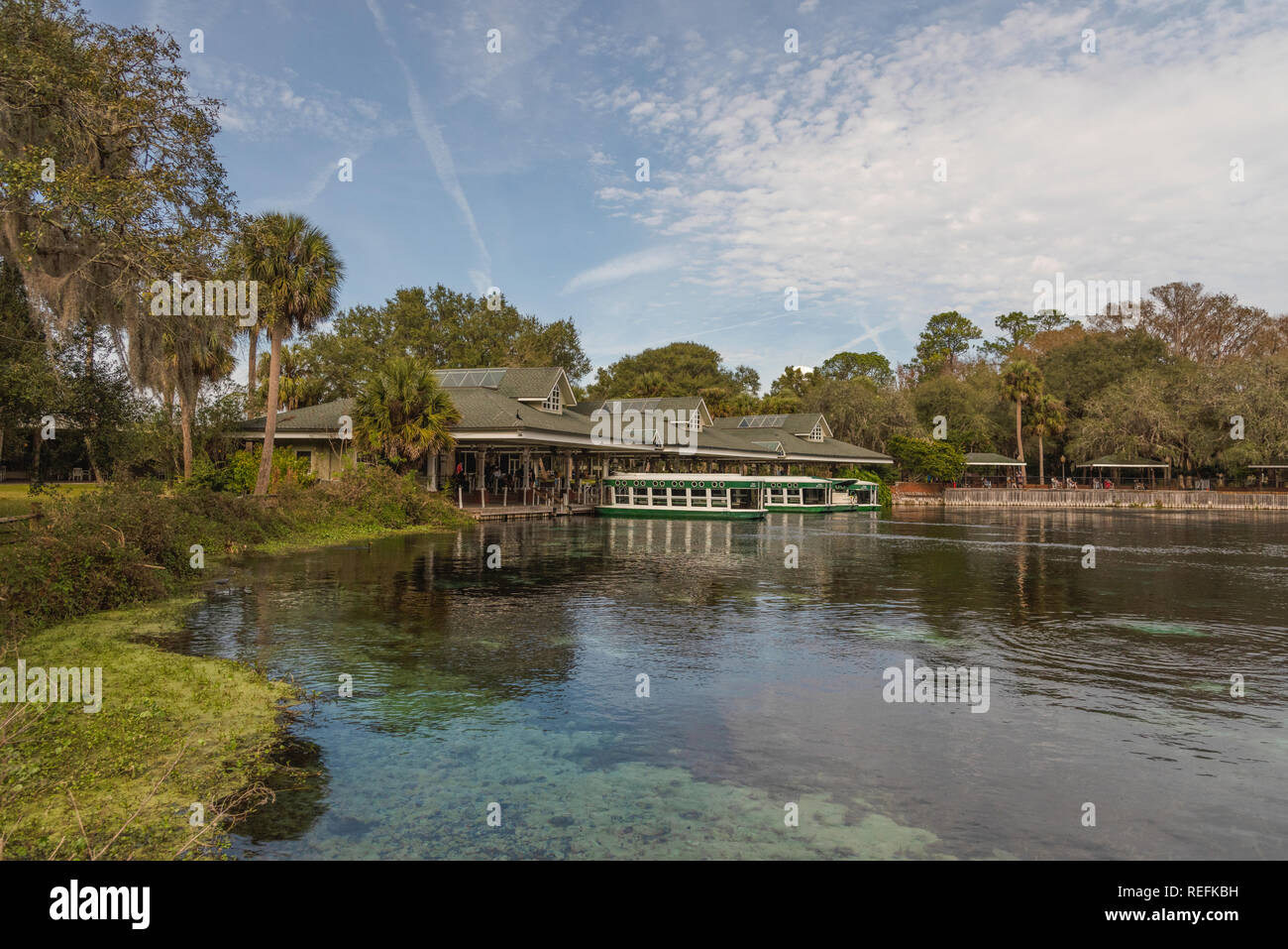 Silver Springs Florida Glass bottom boats Stock Photo Alamy
