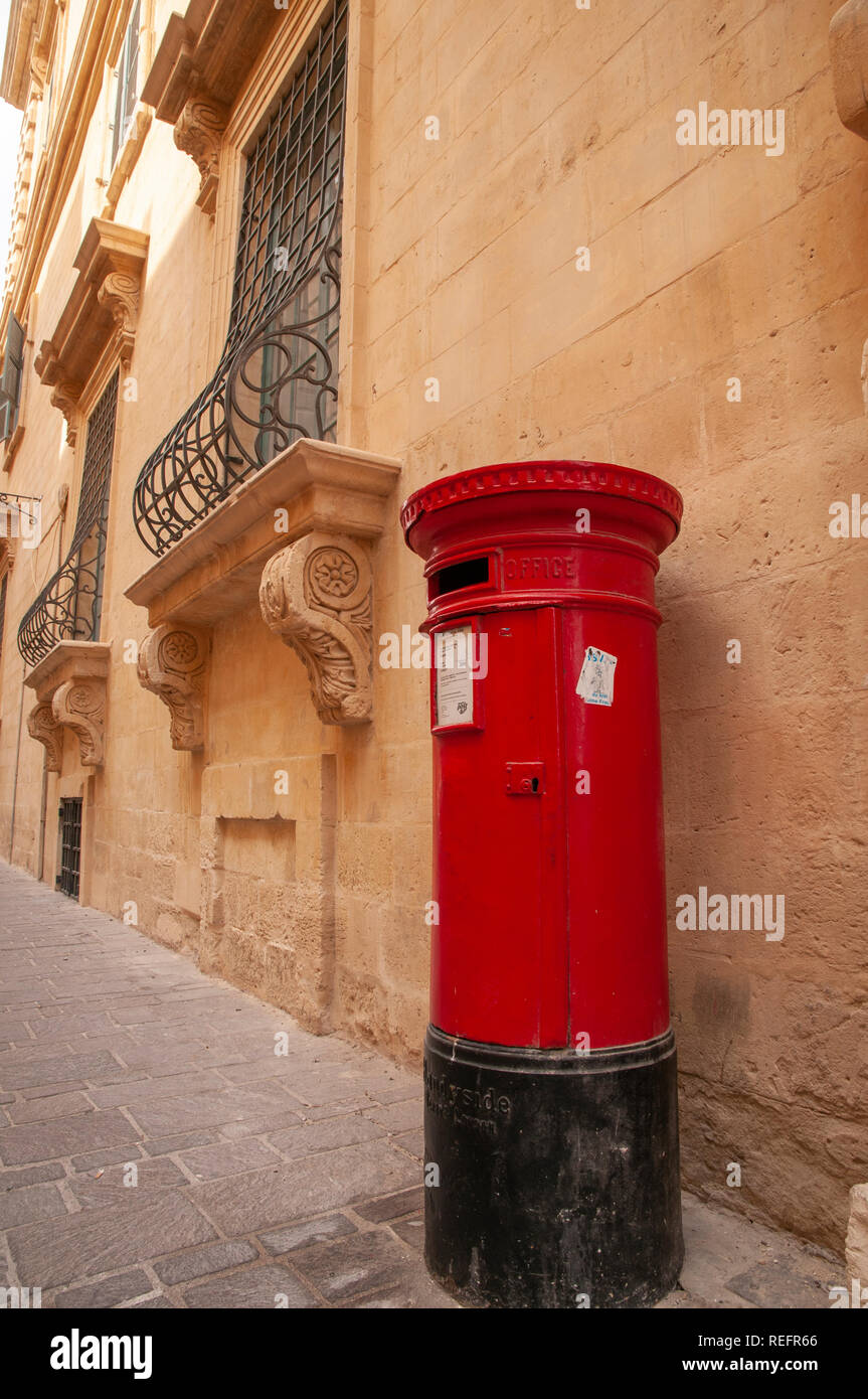 A "British" letter box outside the Tourist Information Office in